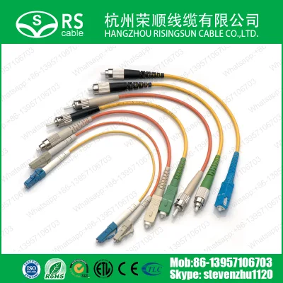 Fiber Optic Cable Patch Cord with Sc/FC/LC/St/E2000/Mu/MTRJ Connector