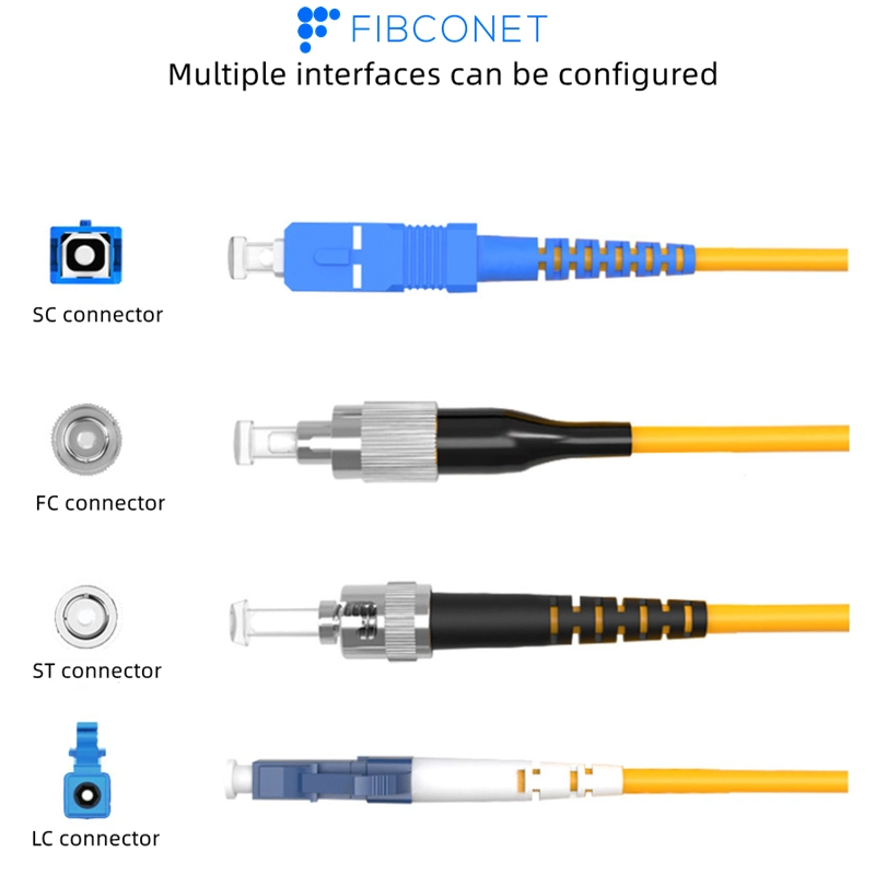 FTTH 12cores Sc APC Upc Sm Singlemode Simplex 0.9mm Optical Fiber Optic Pigtail with PVC Jacket