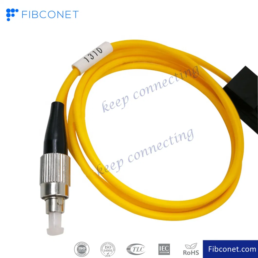 1X2 Small Box 3.0mm 1m FC/Upc Fiber Optic Fbt Splitter